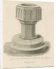 Burton-upon-Trent - Font in the Old Church by John Buckler