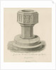 Burton-upon-Trent - Font in the Old Church by John Buckler