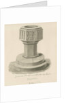 Burton-upon-Trent - Font in the Old Church by John Buckler