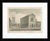 Burton-upon-Trent - Town Hall: sepia drawing, 1839 by John Buckler