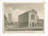 Burton-upon-Trent - Town Hall: sepia drawing, 1839 by John Buckler