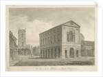 Burton-upon-Trent - Town Hall: sepia drawing, 1839 by John Buckler