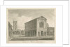 Burton-upon-Trent - Town Hall: sepia drawing, 1839 by John Buckler