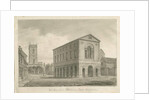 Burton-upon-Trent - Town Hall: sepia drawing, 1839 by John Buckler