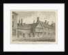 Burton-upon-Trent - Old Houses on High Street: sepia drawing, 1839 by John Buckler