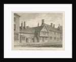 Burton-upon-Trent - Old Houses on High Street: sepia drawing, 1839 by John Buckler
