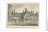 Burton-upon-Trent - Old Houses on High Street: sepia drawing, 1839 by John Buckler