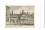 Burton-upon-Trent - Old Houses on High Street: sepia drawing, 1839 by John Buckler