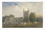 Butterton Church: water colour painting, nd [c1830-1840] by Lewis John Wood