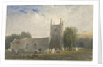 Butterton Church: water colour painting, nd [c1830-1840] by Lewis John Wood