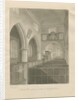 Interior of Cannock Church: sepia drawing, 1841 by John Buckler