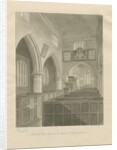 Interior of Cannock Church: sepia drawing, 1841 by John Buckler