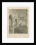 Interior of Cannock Church: sepia drawing, 1841 by John Buckler