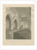 Interior of Cannock Church: sepia drawing, 1841 by John Buckler