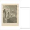 Interior of Cannock Church: sepia drawing, 1841 by John Buckler