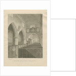 Interior of Cannock Church: sepia drawing, 1841 by John Buckler