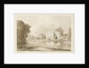 Hatherton Hall: sepia drawing, 1843 by Thomas Peploe Wood
