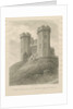 Castle Church - Stafford Castle: sepia drawing, 1837 by John Buckler