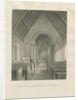 Castle Church - Interior of Church: sepia drawing, 1845 by John Buckler