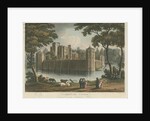 Caverswall Castle: coloured aquatint engraving, 1 Feb 1817 by Thomas Sutherland