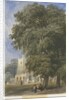 Caverswall Church: water colour painting, nd [c1830-1840] by Lewis John Wood