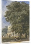 Caverswall Church: water colour painting, nd [c1830-1840] by Lewis John Wood
