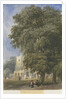 Caverswall Church: water colour painting, nd [c1830-1840] by Lewis John Wood