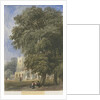 Caverswall Church: water colour painting, nd [c1830-1840] by Lewis John Wood