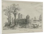 Caverswall Castle: ink sketch, nd [?19th cent] by School English