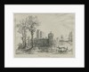Caverswall Castle: ink sketch, nd [?19th cent] by School English