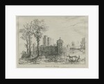 Caverswall Castle: ink sketch, nd [?19th cent] by School English