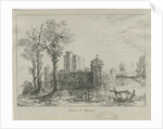 Caverswall Castle: ink sketch, nd [?19th cent] by School English