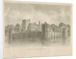 Caverswall Castle: sepia drawing, 1840 by John Buckler