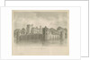 Caverswall Castle: sepia drawing, 1840 by John Buckler