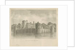 Caverswall Castle: sepia drawing, 1840 by John Buckler