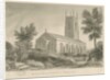 Cheadle Church: sepia drawing, 1841 by John Chessell Buckler