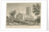 Cheadle Church: sepia drawing, 1841 by John Chessell Buckler