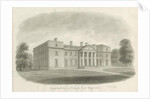 Chillington Hall: sepia drawing, 1843 by John Buckler