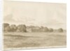 Chillington Hall: sepia drawing, 1820 by Cornelius Varley