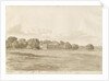 Chillington Hall: sepia drawing, 1820 by Cornelius Varley