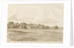 Chillington Hall: sepia drawing, 1820 by Cornelius Varley