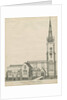 Clifton Campville Church: pen and sepia drawing, nd [?19th cent] by School English