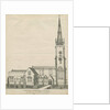 Clifton Campville Church: pen and sepia drawing, nd [?19th cent] by School English