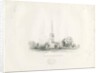 Clifton Campville Church: lithograph, 1840 by School English