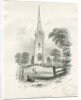 Clifton Campville Church: lithograph, 1839 by School English