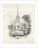Clifton Campville Church: lithograph, 1839 by School English