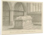Clifton Campville Church - Vernon Monument: sepia drawing, 1838 by John Buckler