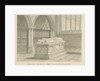 Clifton Campville Church - Vernon Monument: sepia drawing, 1838 by John Buckler