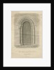 Codsall Church - South Doorway: sepia drawing, 1843 by John Buckler