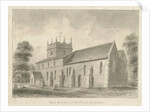 Colton Church: sepia drawing, 1842 by John Buckler